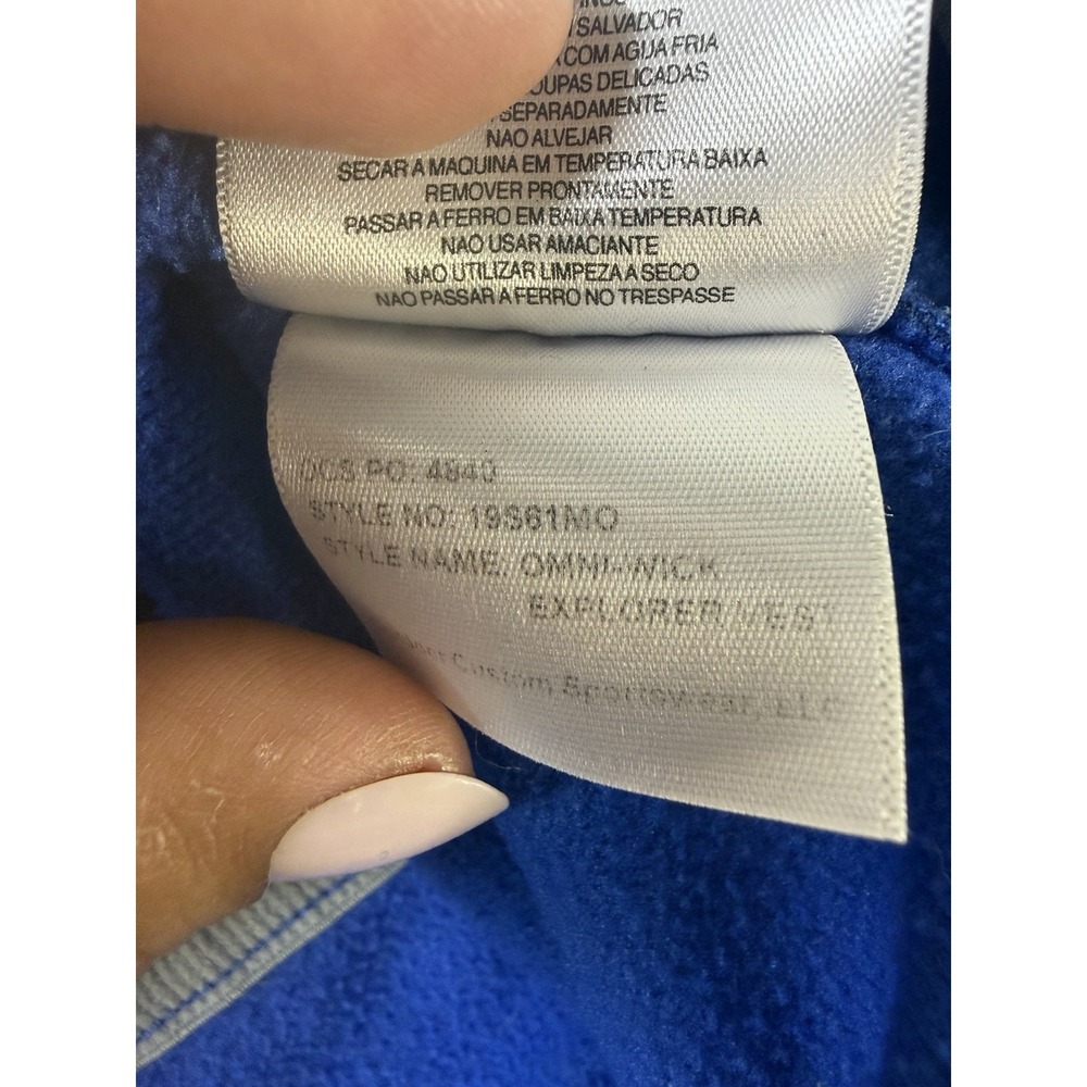 Columbia Golf Blue‎ Performance Vest XXL 2TG Quarter Zip Brushed Interior - Picture 6 of 9